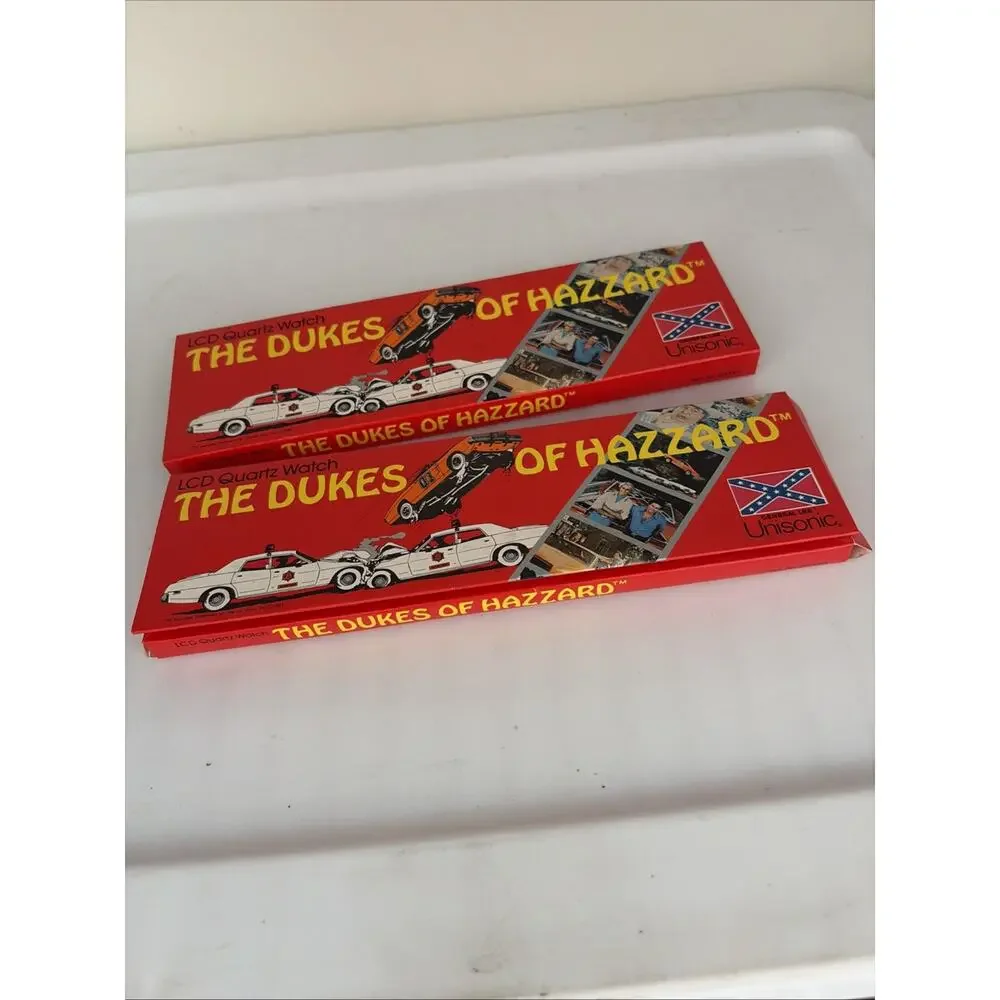 1981 UNISONIC THE DUKES OF HAZZARD LCD QUARTZ WATCH - NEW In BOX